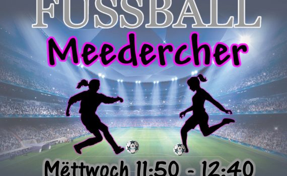 Affiche Fussball Meedercher